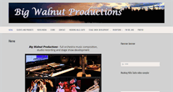 Desktop Screenshot of bigwalnutproductions.com